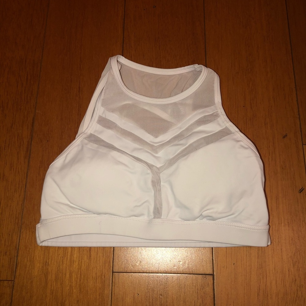 FOREVER 21 - Mesh White Cool Sports Bra